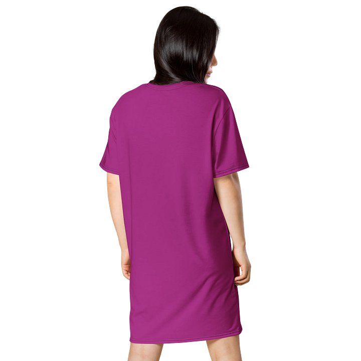 Oversized T-Shirt Dress - Rich Red Violet, Sizes 2XS-6XL product image (2)