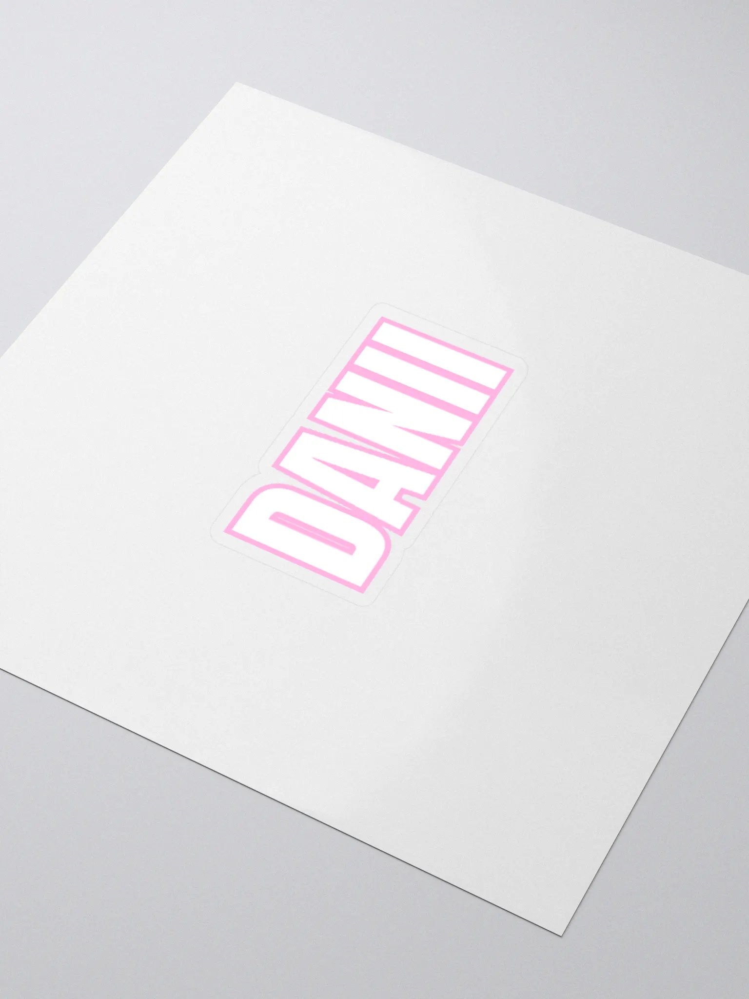 DANII WHITE PINK STICKER product image (9)