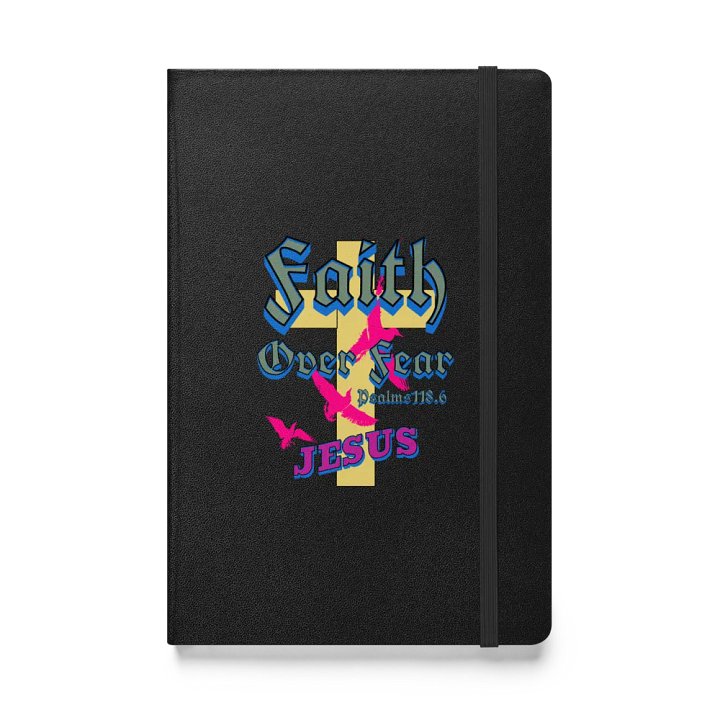 Faith Over Fear Jesus Cross Hardcover Journal product image (1)