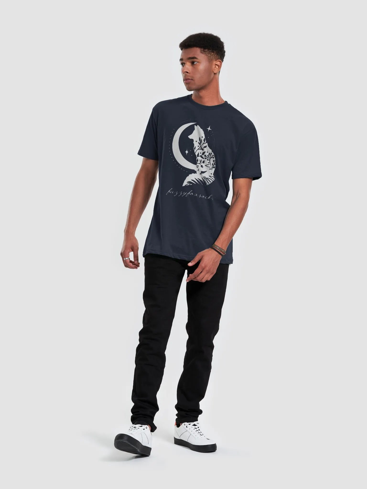 moon fox V2 - unisex loose tee product image (5)