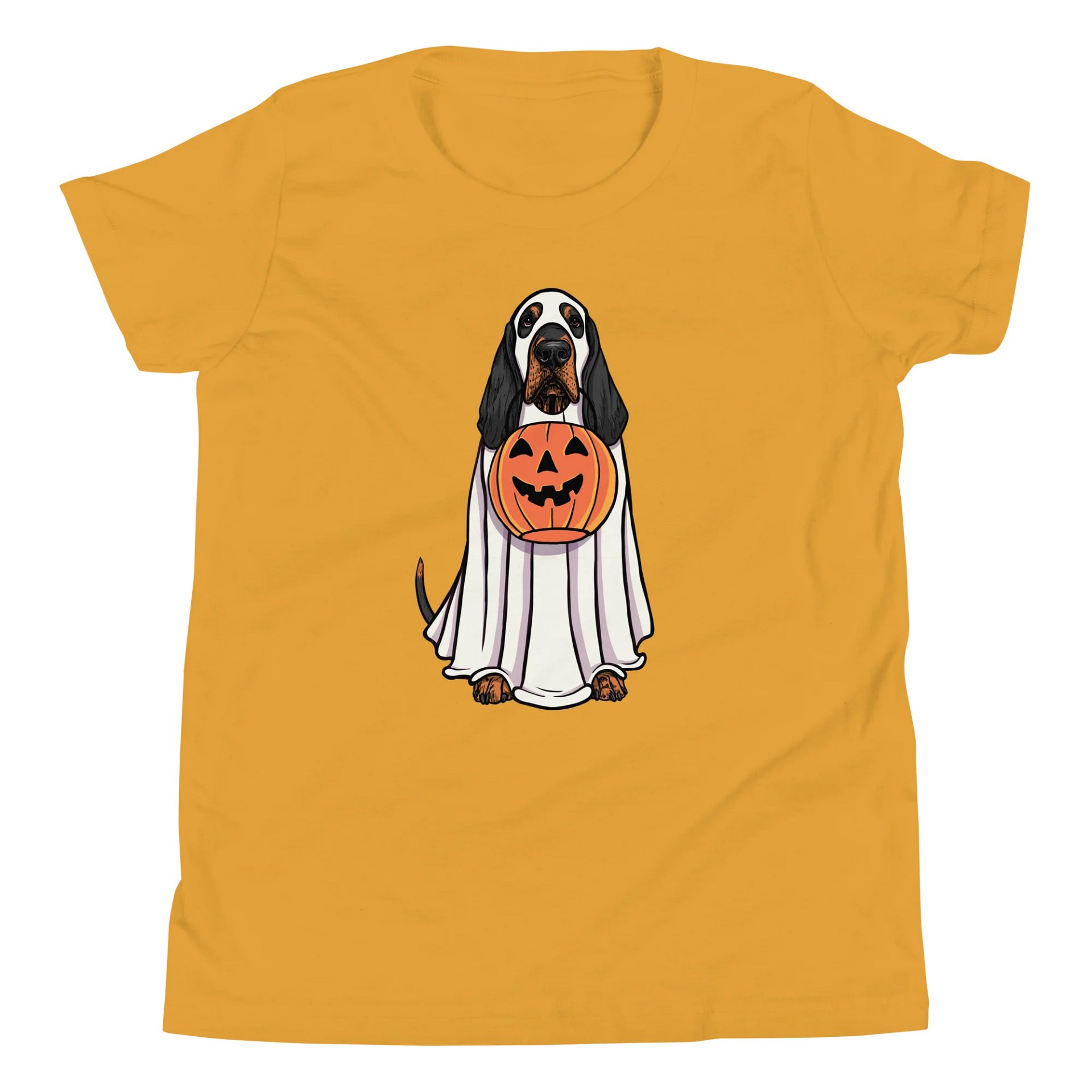 Halloween Bloodhound(Black & Tan) Youth T-Shirt product image (5)