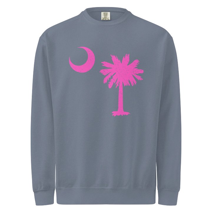 South Carolina Neon Pink Palmetto Moon Comfort Sweatshirt product image (5)