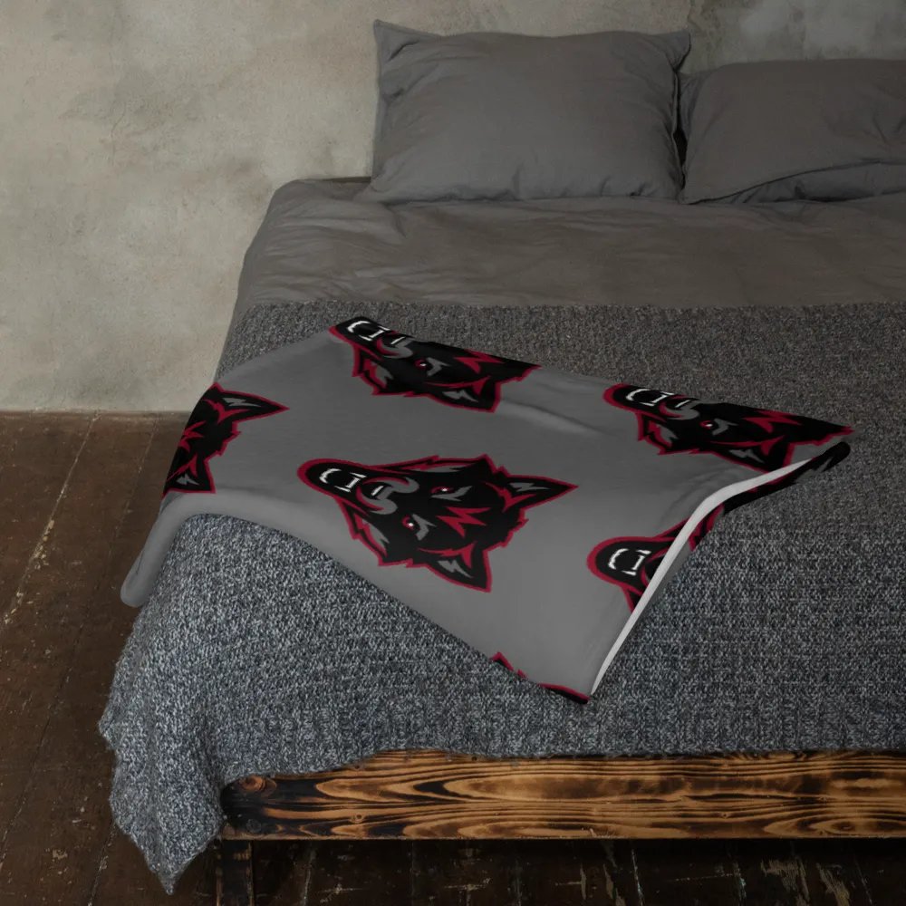 Vintage Captain Wolfpak Logo Throw Blanket product image (23)