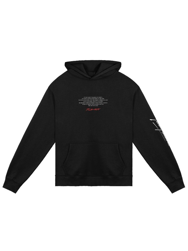 Team Flawsin Die Broke Premium Oversized Hoodie product image (1)