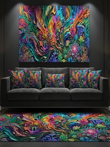 Metropolitan Mandala - Celestial Chaos Area Rug product image (7)