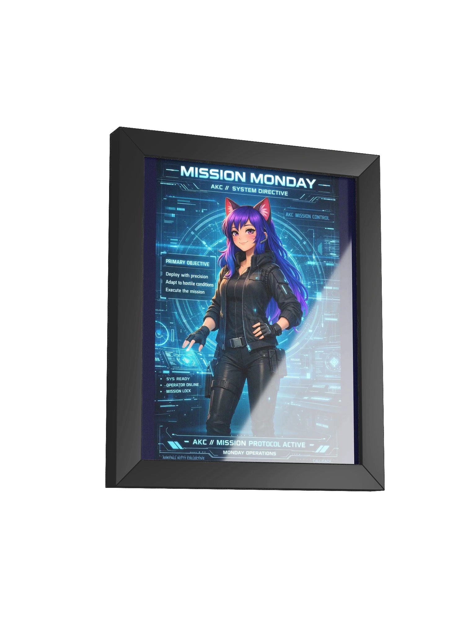 • AKC // Mission Monday Poster | AKC Themed Day Poster Series | Arkfall Kitty Collective Wall Art product image (2)