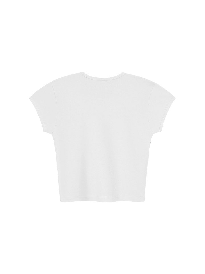 Habibi Womens Crop (black text) product image (2)