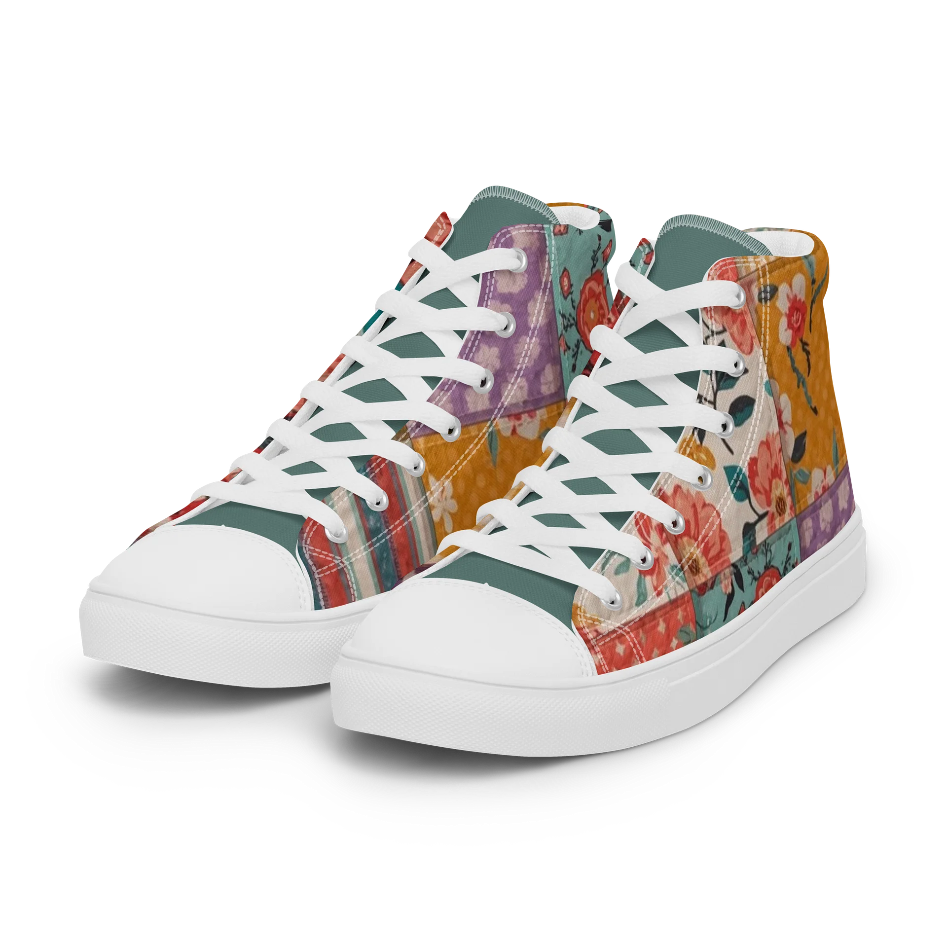 Patchwork Floral High Tops product image (6)