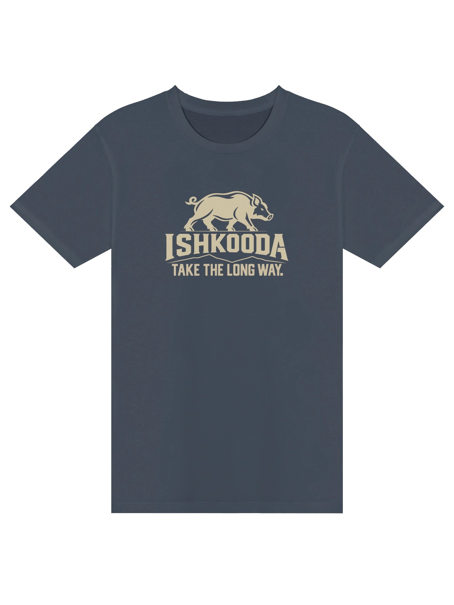 ISHKOODA Pig Logo Tee – Take the Long Way product image (1)