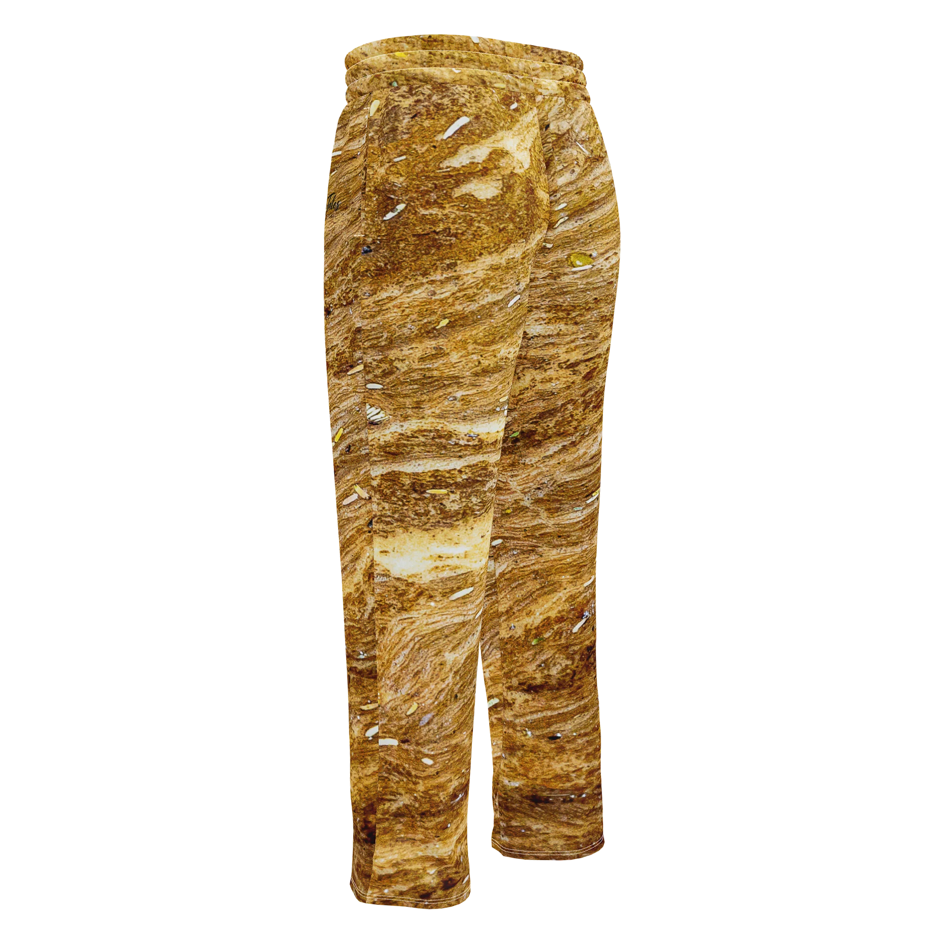 Golden Strata Unisex All-Over Print Mineral Sediment Wide-Leg Joggers product image (2)