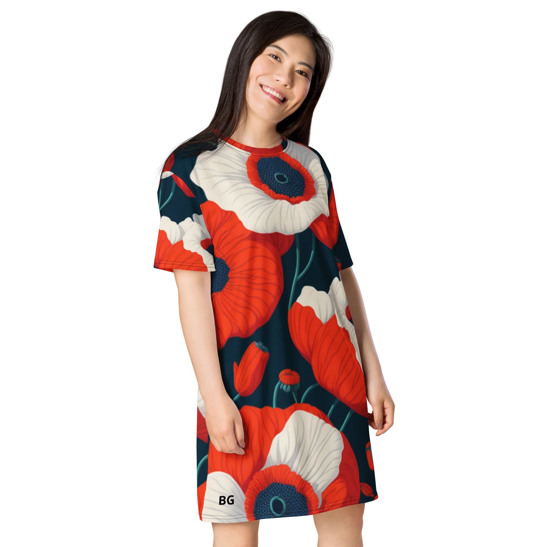Barry Grady 'Poppies' T-Shirt Dress product image (4)