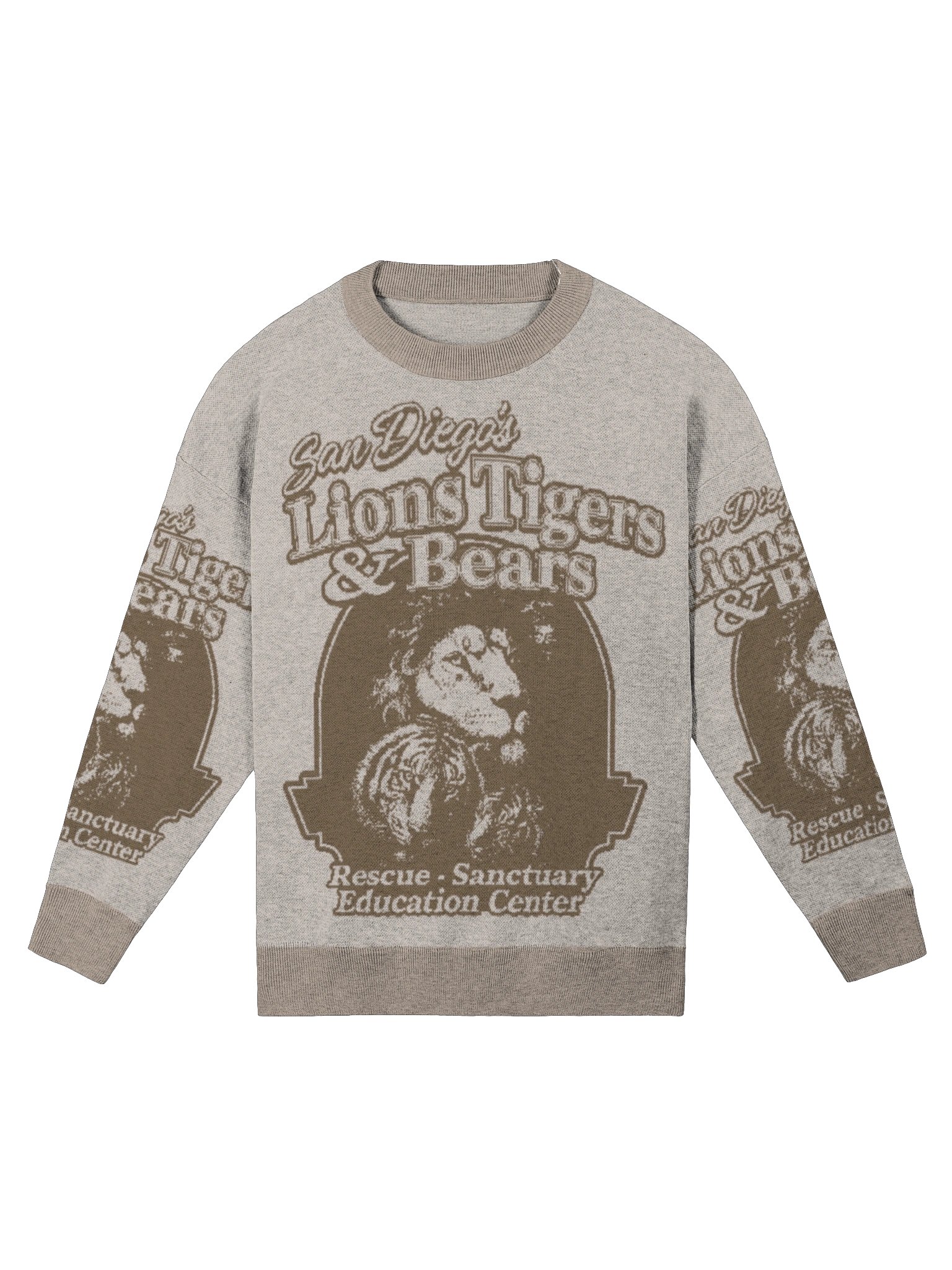 LTB Giant Logo Knit Sweater (Desert Sand/Peanut/Coco) product image (1)