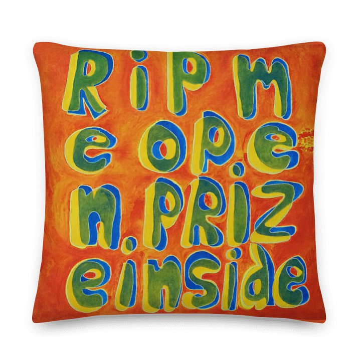 Rip Me Open Prize Inside Pillow (2-sided) product image (1)