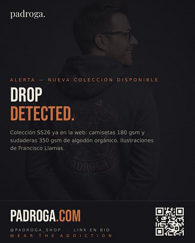 ⚠️ Drop detected.

Colección SS26 ya en la web: camisetas 180 gsm y sudaderas 350 gsm de algodón orgánico. Ilustraciones orig...