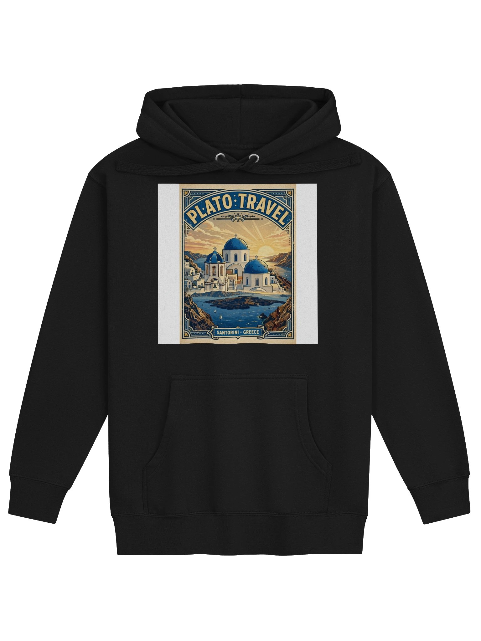 Santorini Poster Hoodie product image (1)