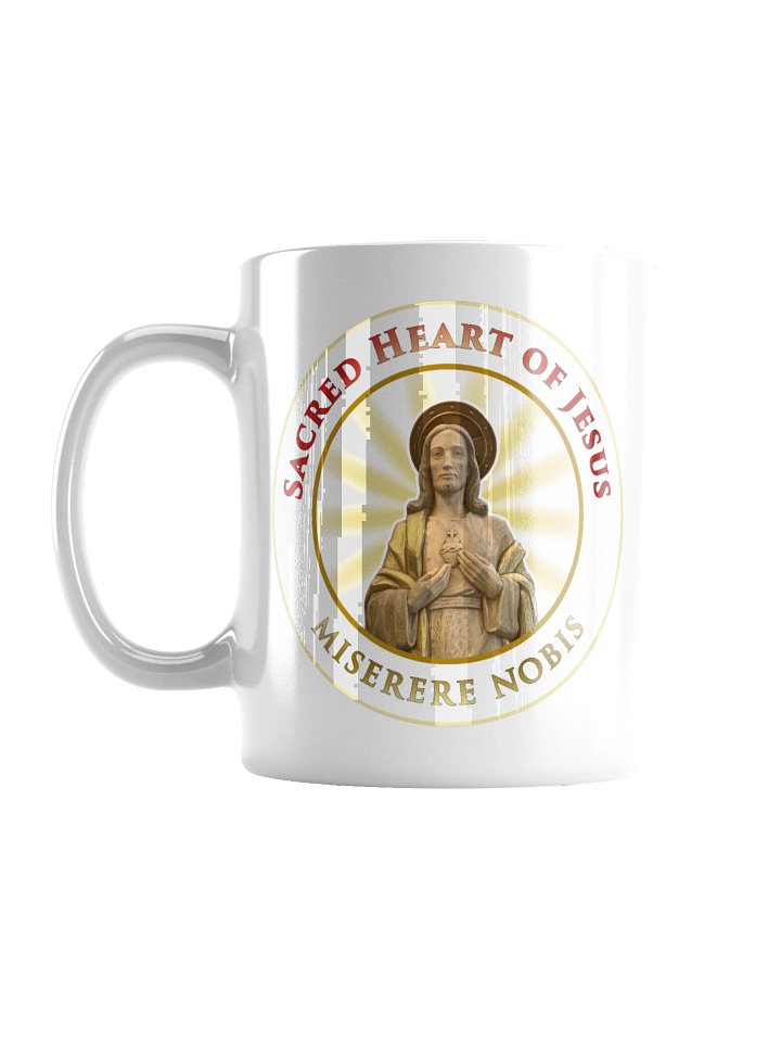 Sacred Heart of Jesus Miserere Nobis Glossy Mug product image (2)