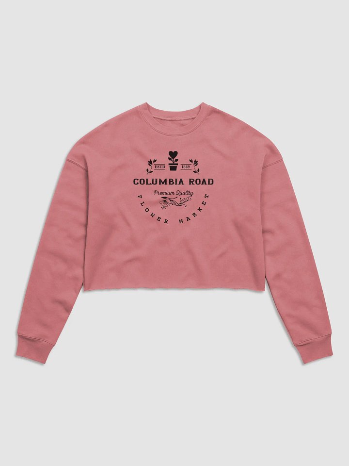 Columbia Road Market Midweight Fleece Crop Sweatshirt (Mauve) product image (1)