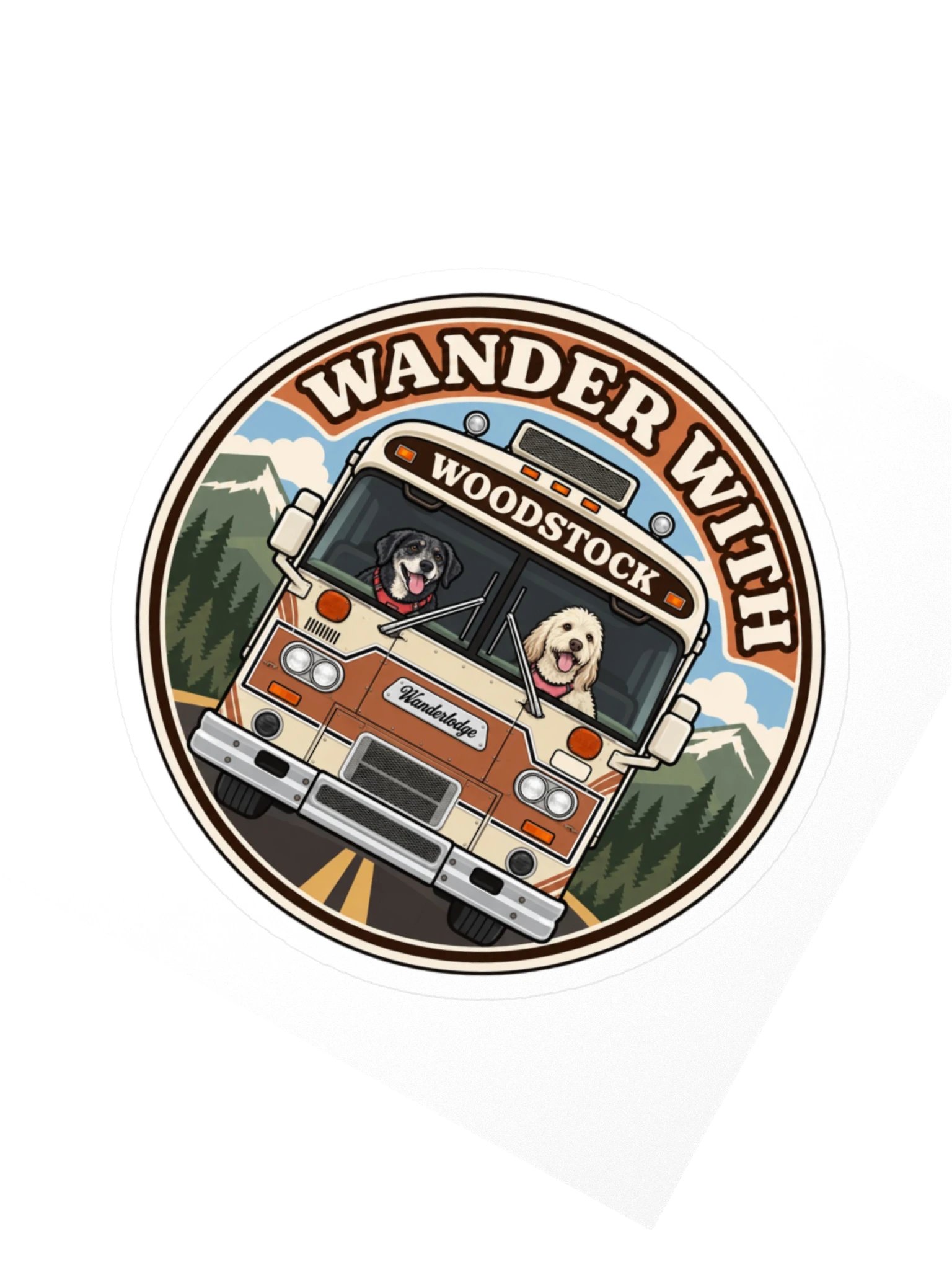 Woodstock Front & Center Sticker — Ember & Rain product image (2)