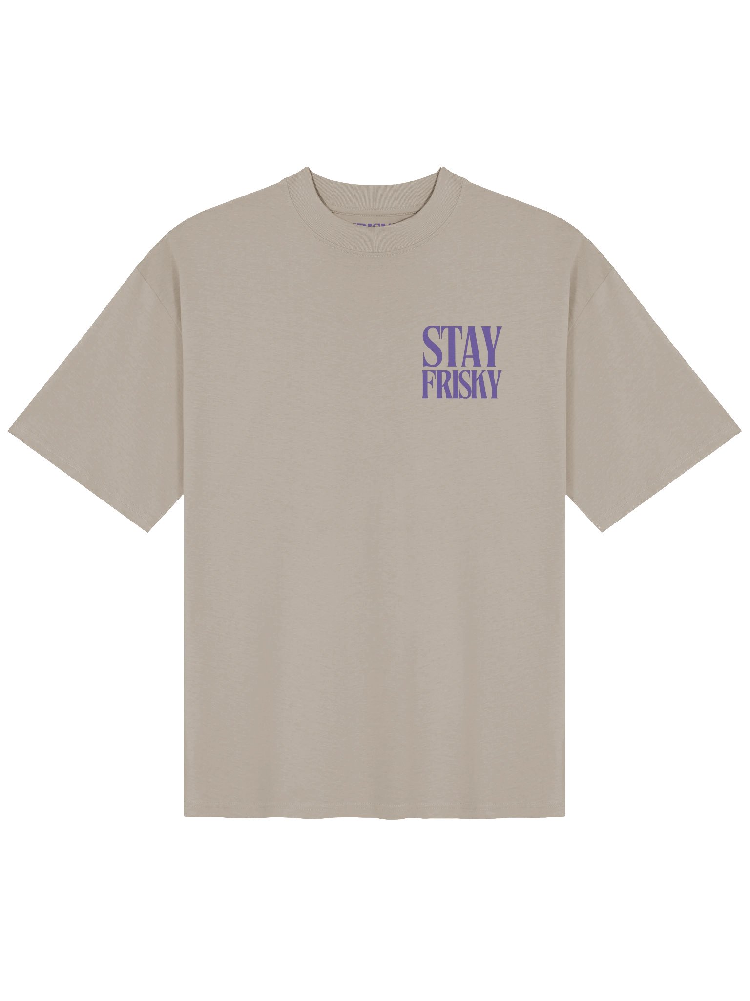 Stay Frisky Tee (Beige) product image (2)