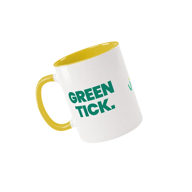 Ceramic Mug with Yellow Inside
