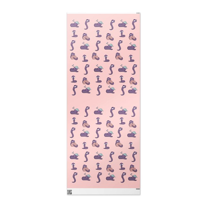 Brain worm Wrapping paper product image (3)