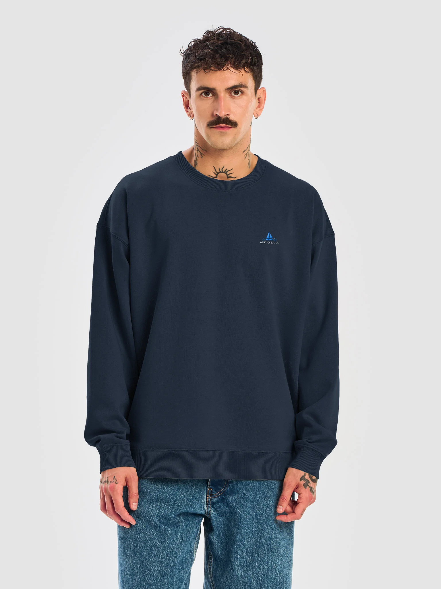 Audio Sails Two-Tone Embroidered Crewneck product image (5)