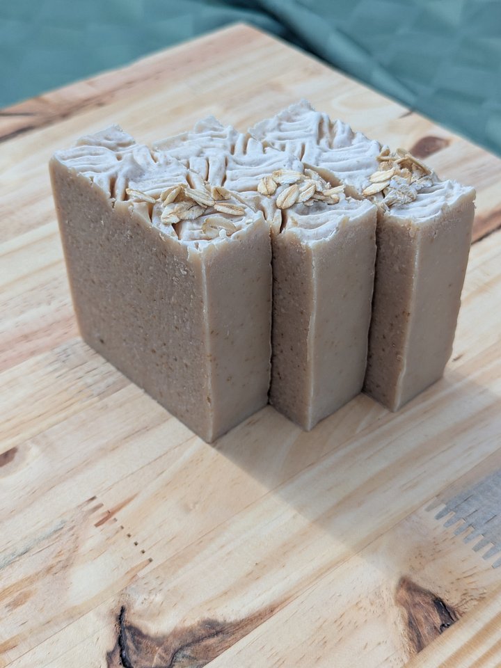 Honey Almond Oatmeal Cold Process Goat Milk Soap product image (1)