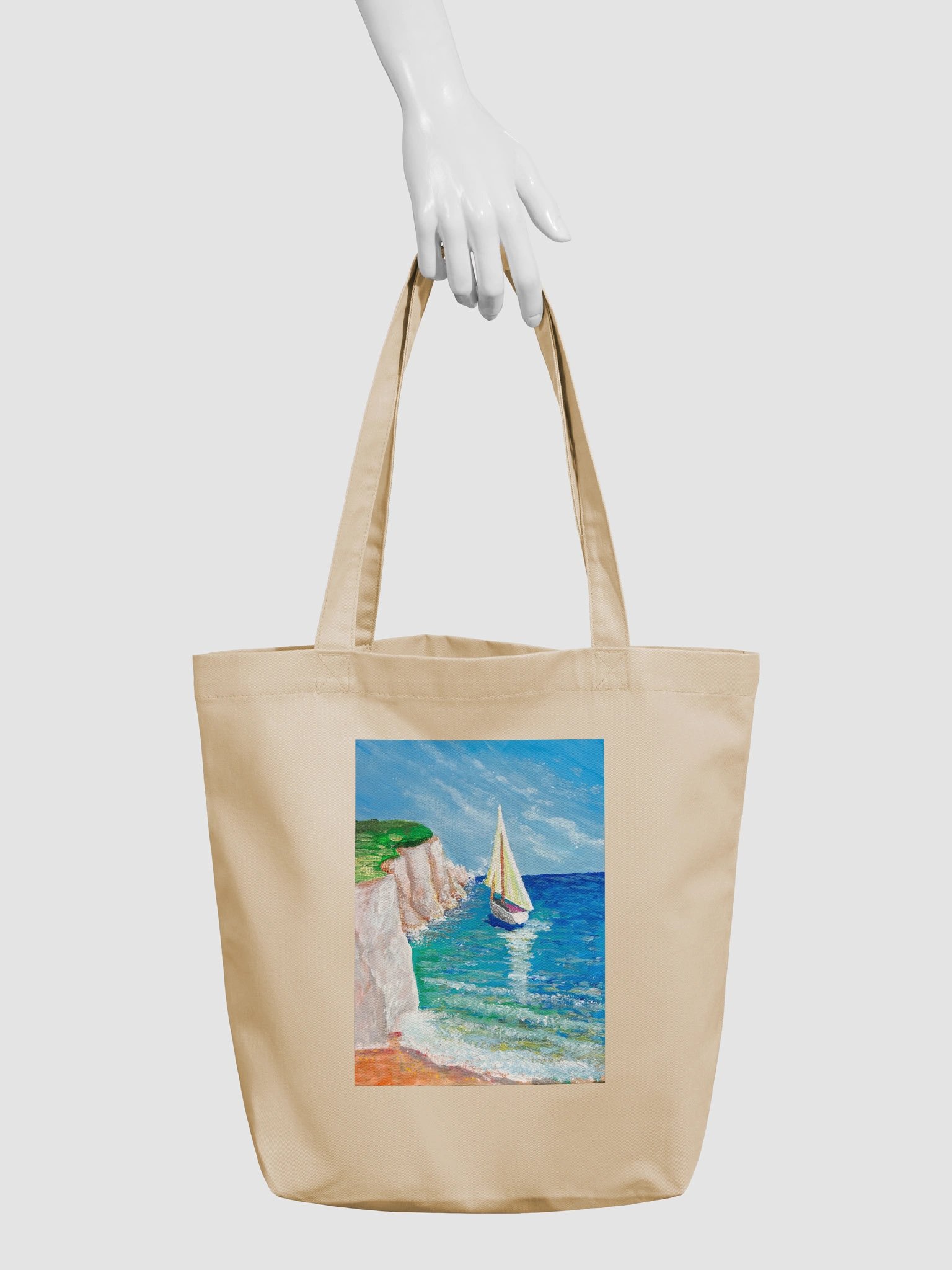 Sailboat by the Cliffs — Eco Tote product image (3)