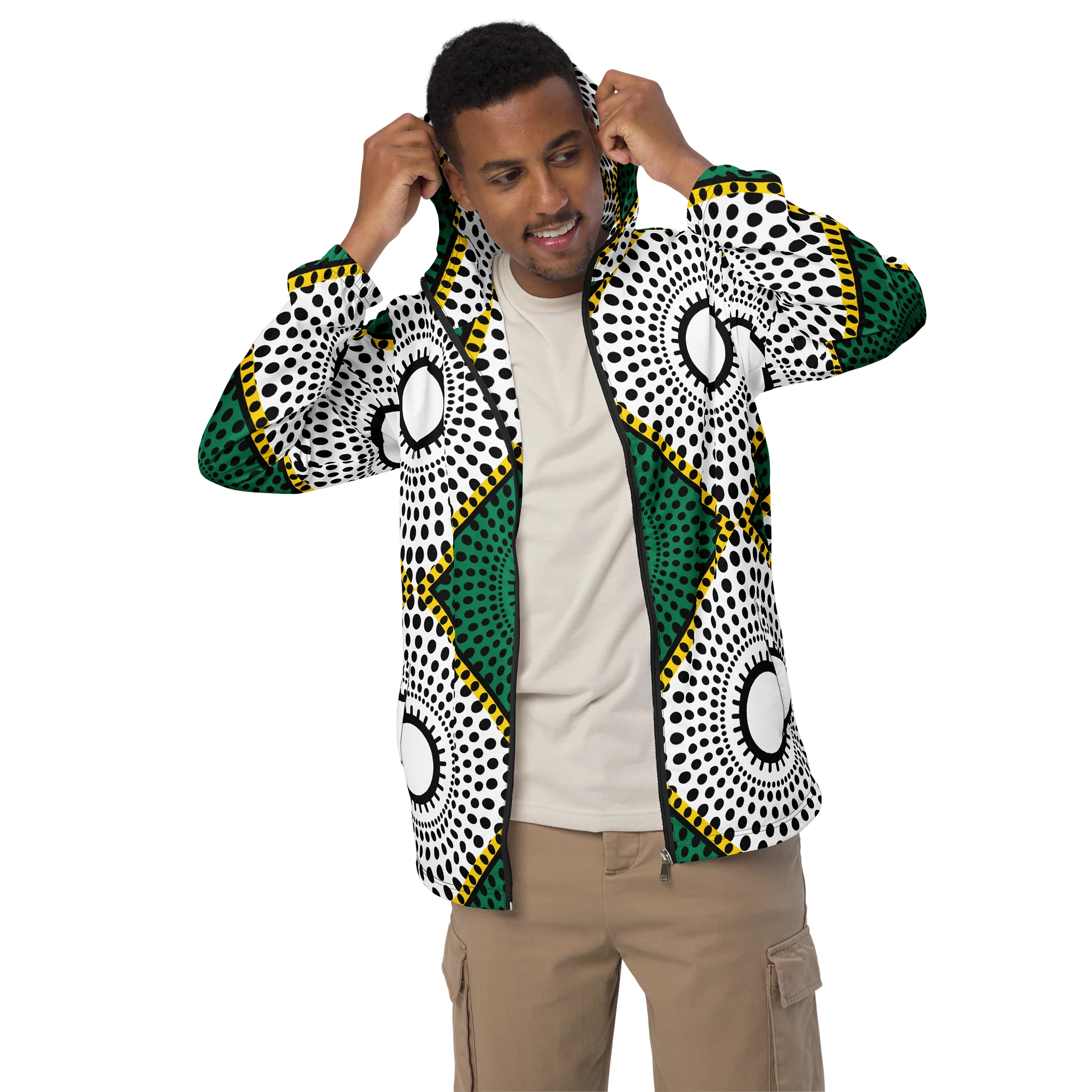 Diamond Print Windbreaker — Unisex product image (4)