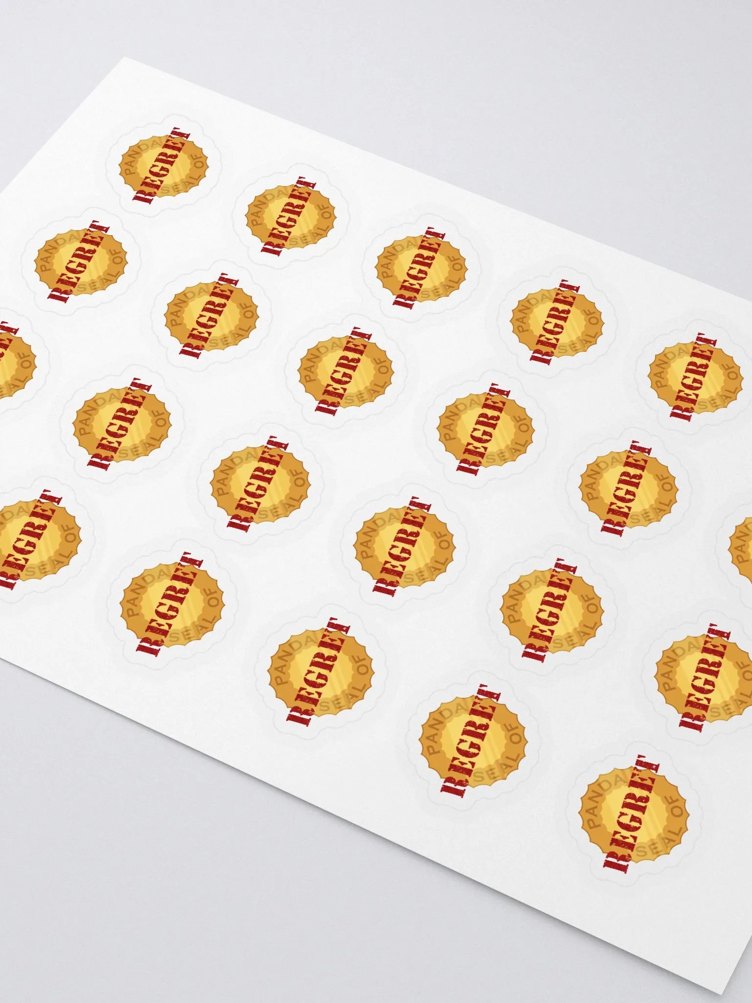 Panda Seal of Regret Sticker Sheet product image (2)