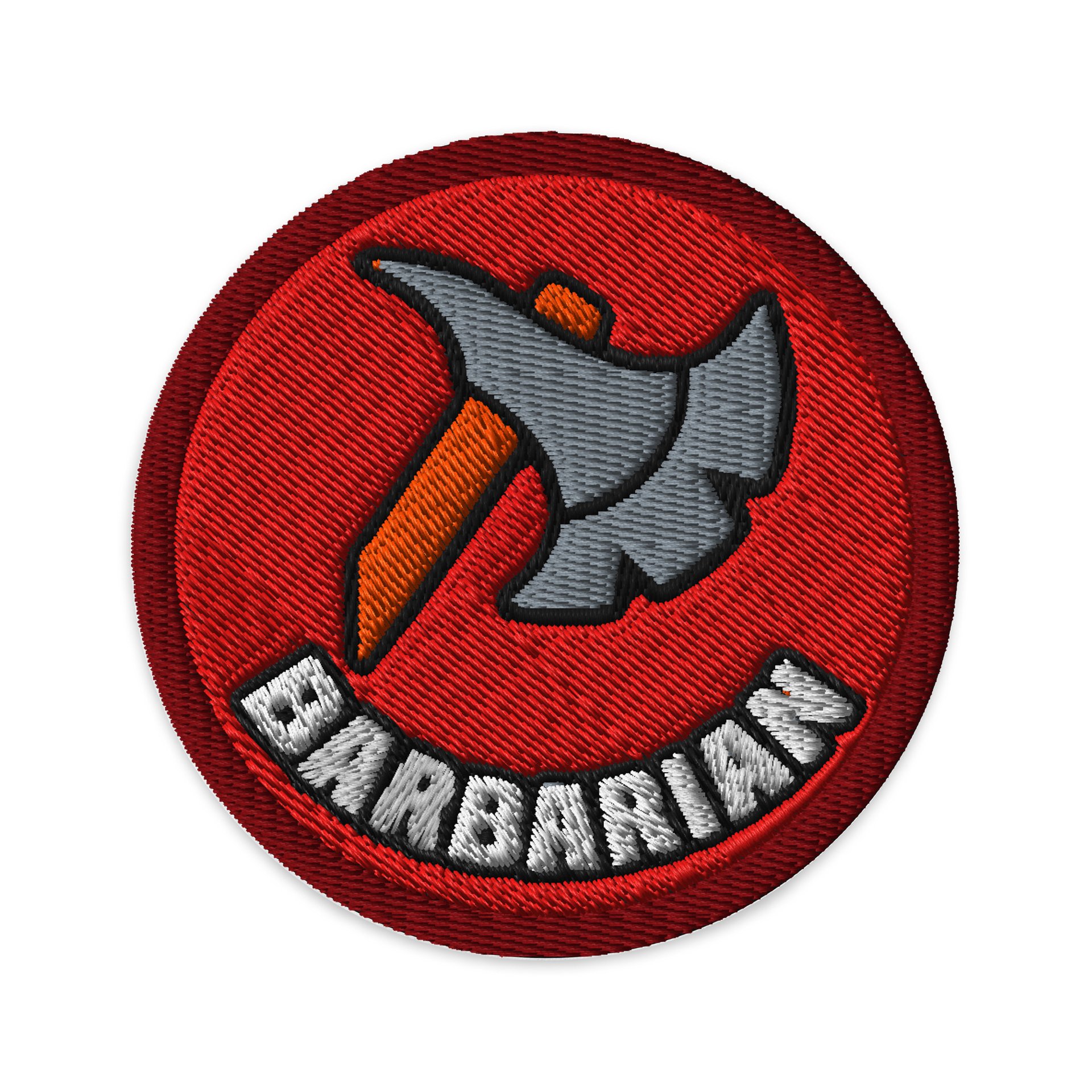 Battle Baubles Barbarian Class Embroidered Patch product image (1)