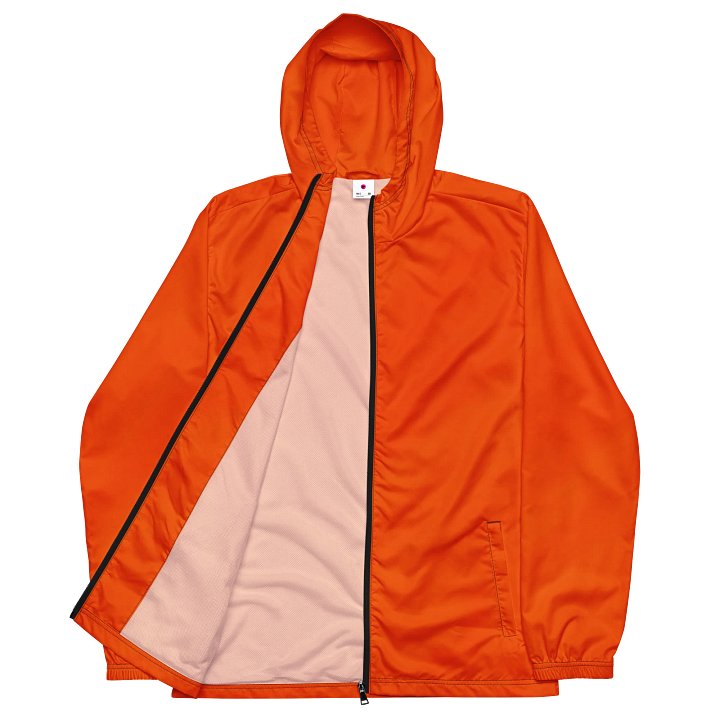 Sunset Orange All Over Print Windbreaker product image (2)