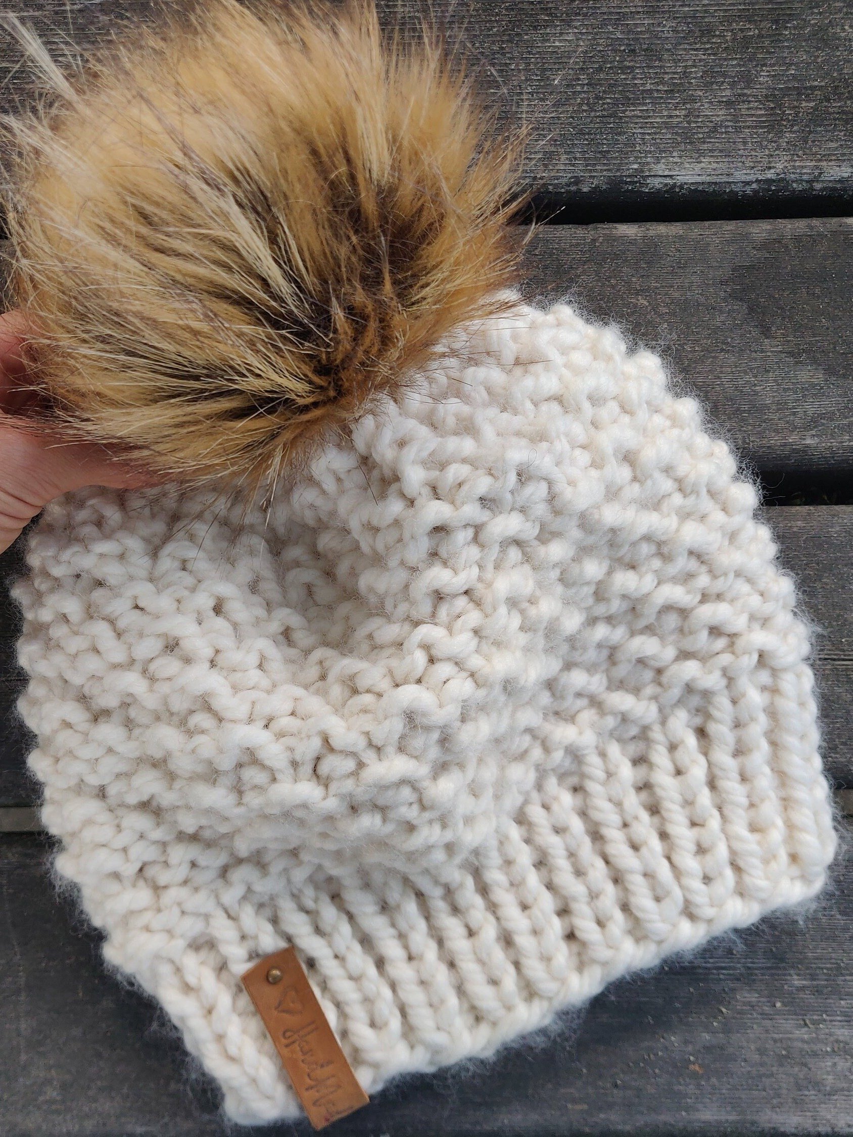 Snowflake Bulky Knit Hat Pattern product image (3)