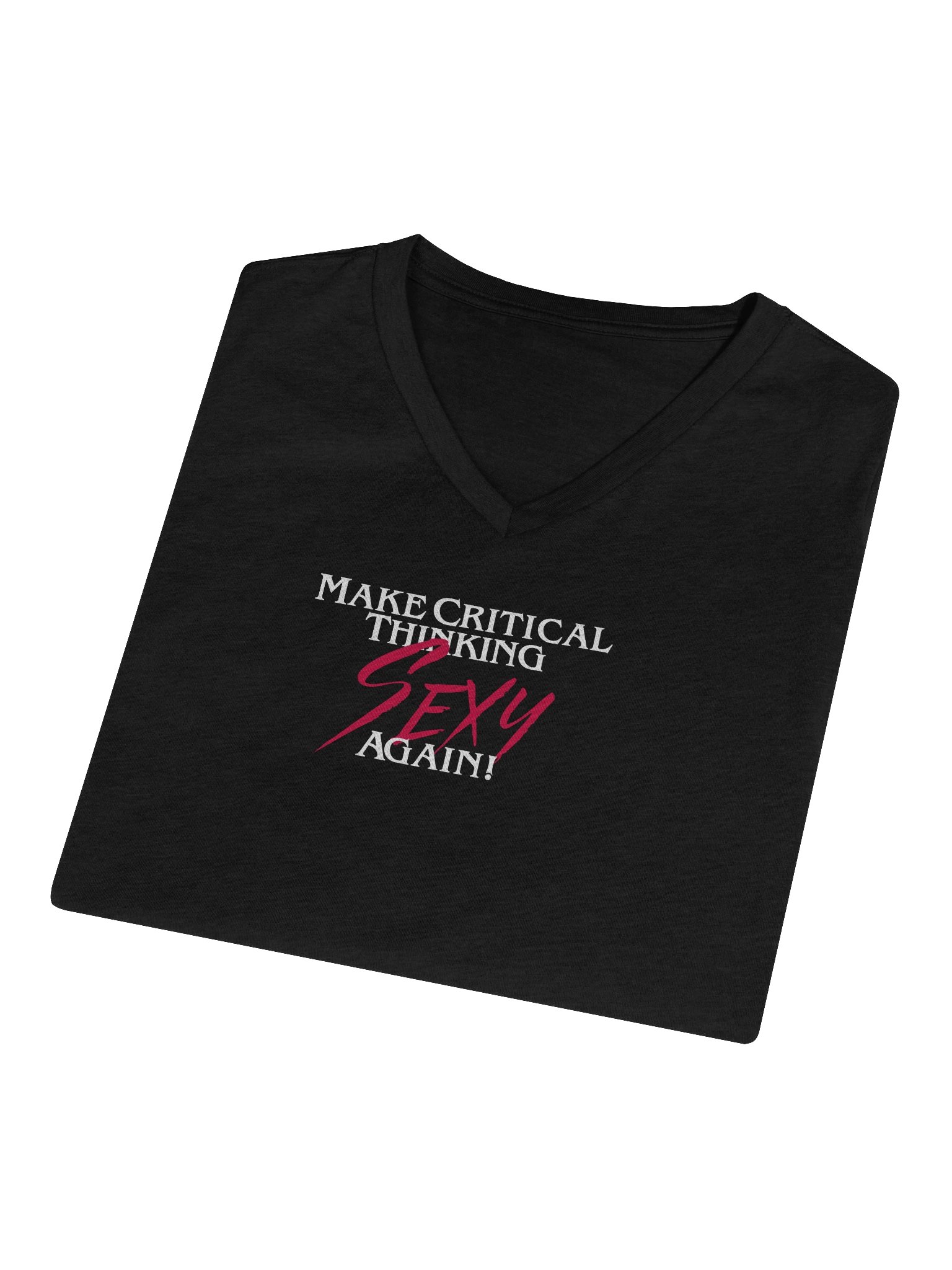 Make Critical Thinking Sexy Again! Women's Soft V-Neck product image (4)