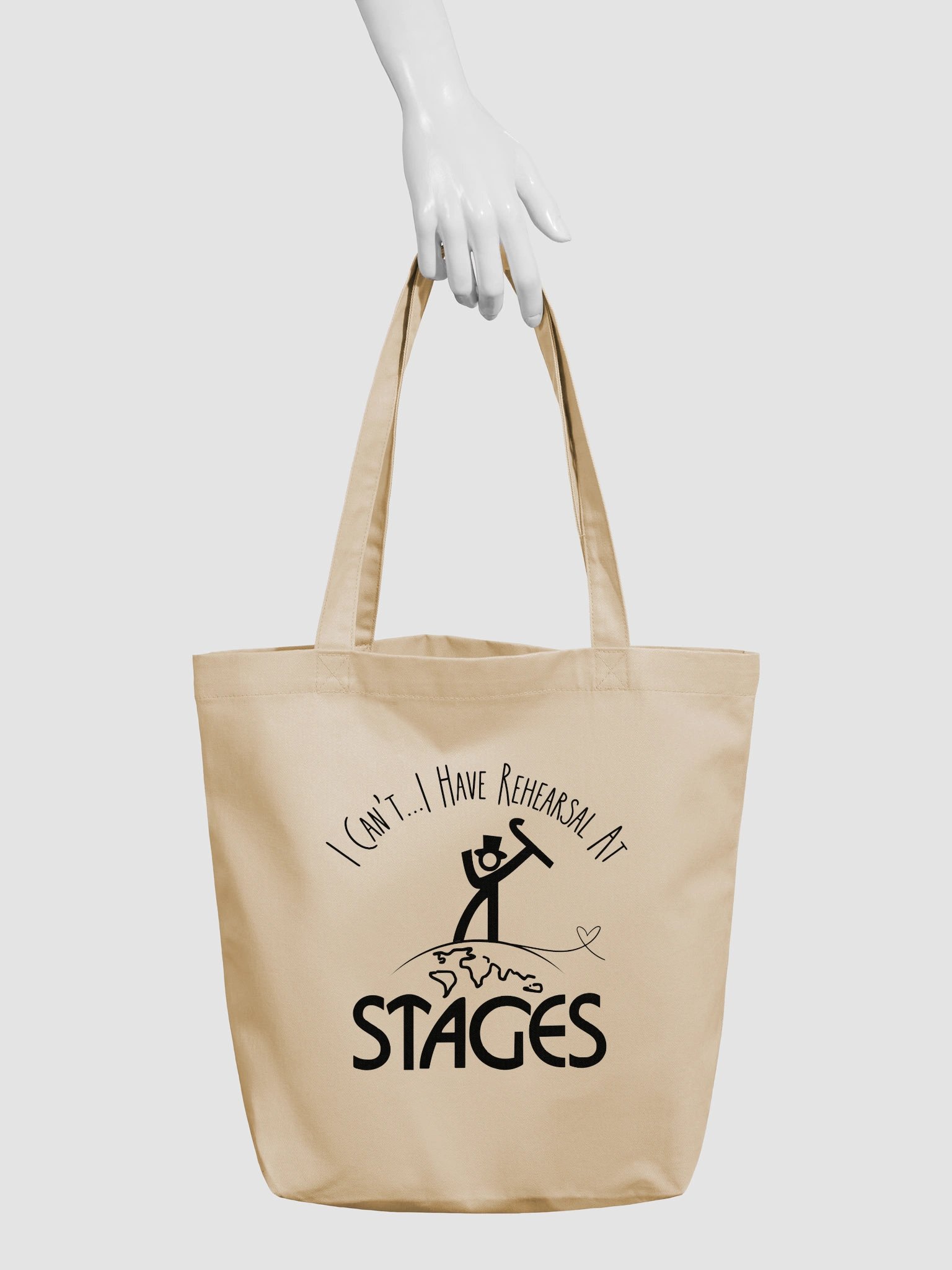 Eco-Friendly Tote Bag Oyster with Stages Logo product image (4)