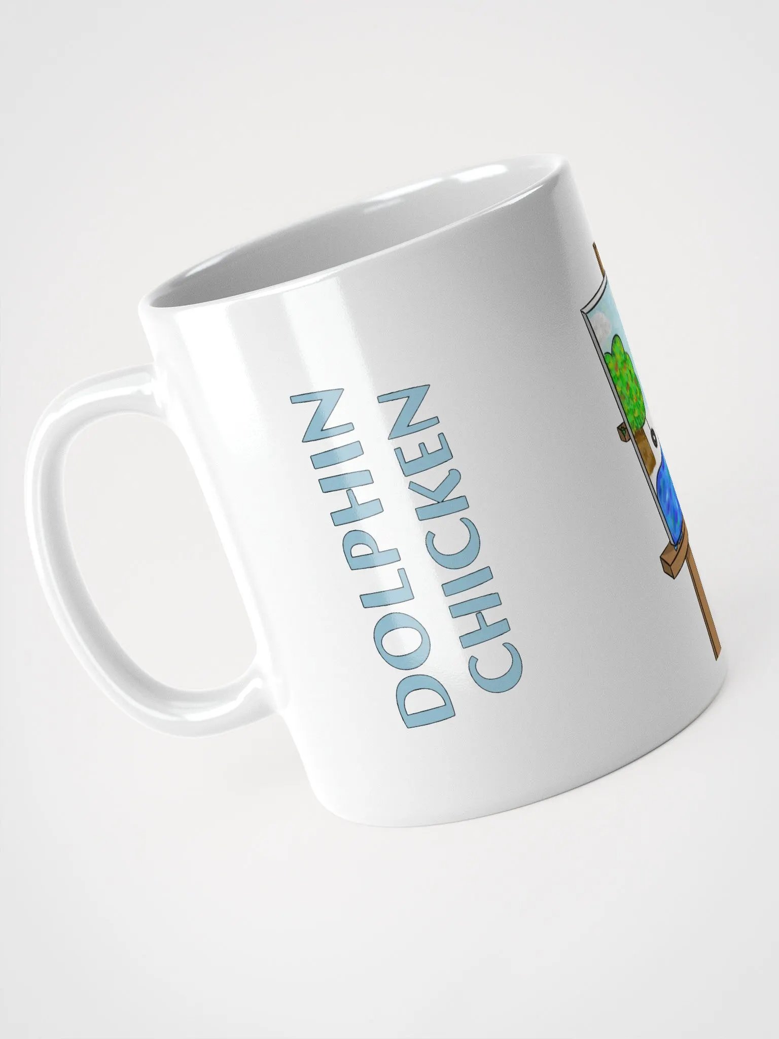 Dolphin's DC Painting Mug (White) product image (7)