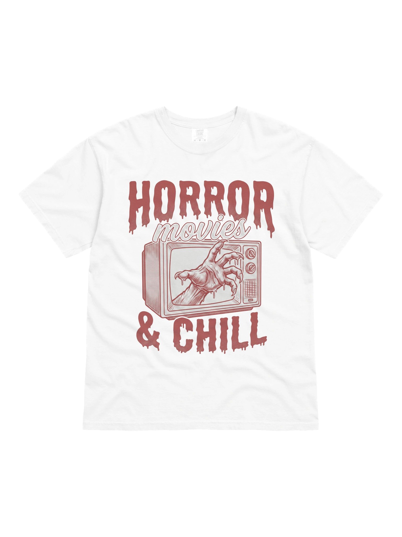 Horror Movies & Chill Retro TV Halloween Horror Design product image (10)