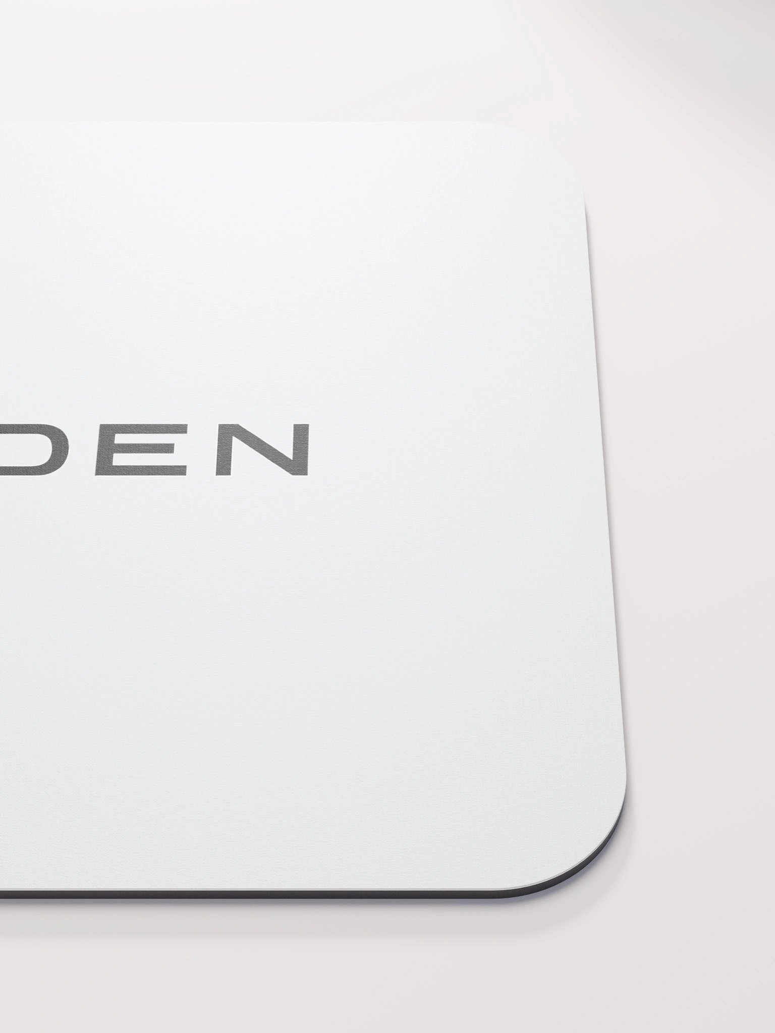 VOIDEN // Classic Mouse Pad – Center Logo (White) product image (5)