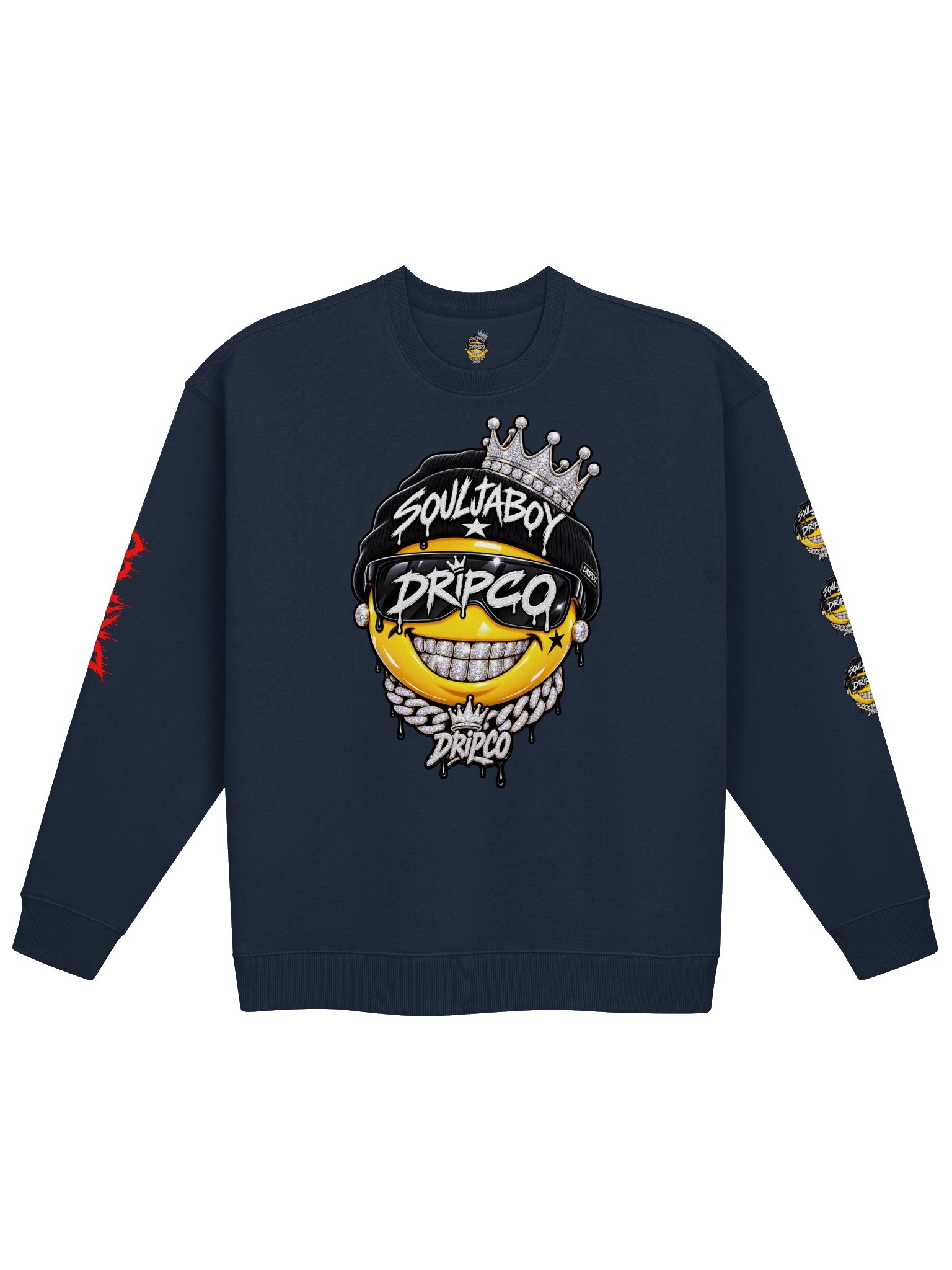 Dripco Crown Smiley Oversized Sweatshirt product image (5)