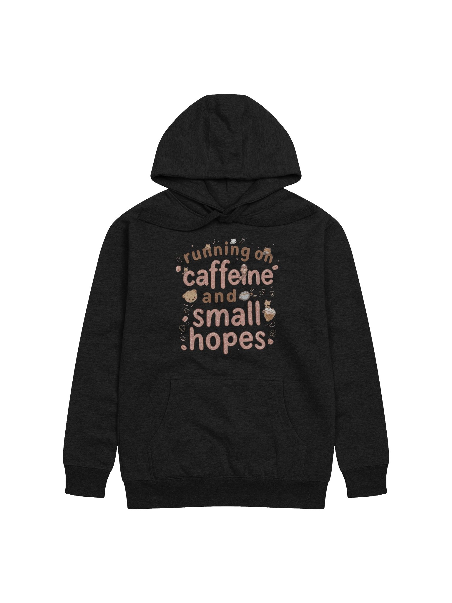 Running on Caffeine & Small Hopes ☕🖤 (The hoodie that totally gets your vibe) product image (6)