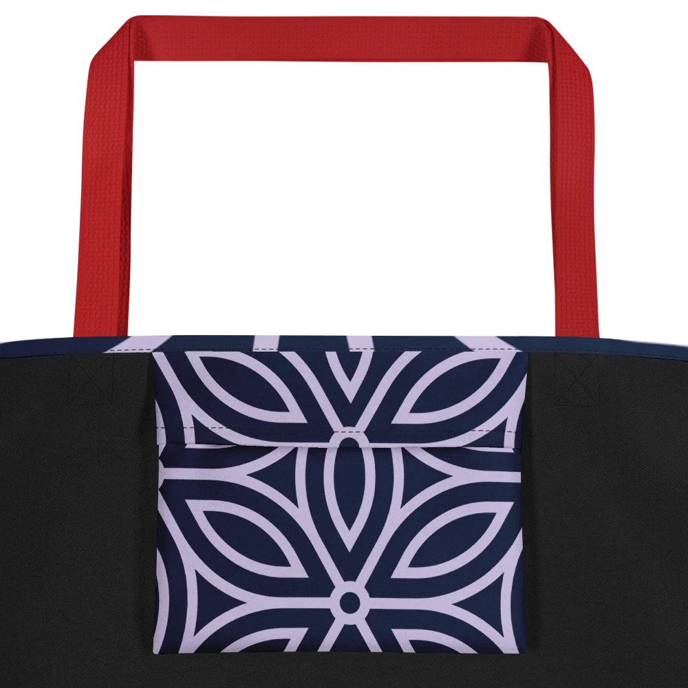 Lavender Petal Symmetry Large Tote Bag product image (3)