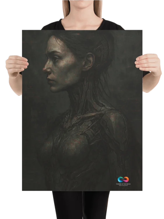 CINEMATIC ART POSTER – DYSTOPIAN GLITCH #007 product image (2)
