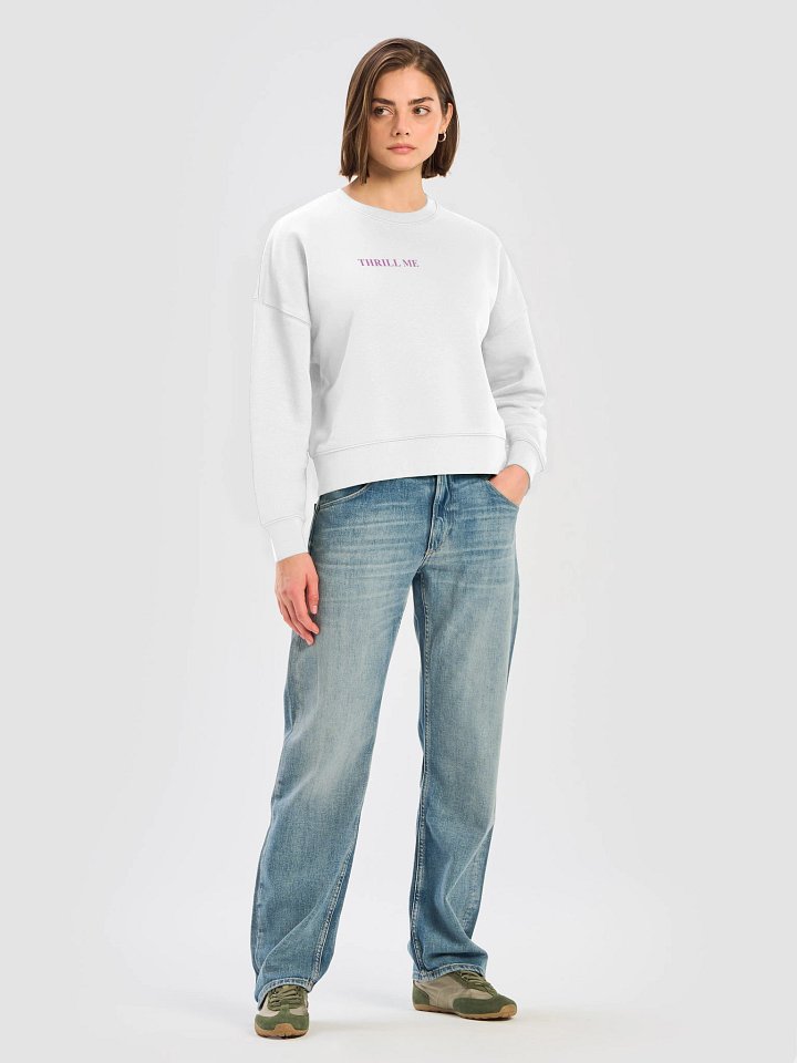 Thrill Me Crewneck — White — view 5