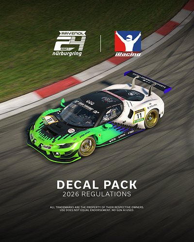 As promised, here's our release post for our decal pack covering the 24H Nürburgring.*

Inside you'll find every regulation d...