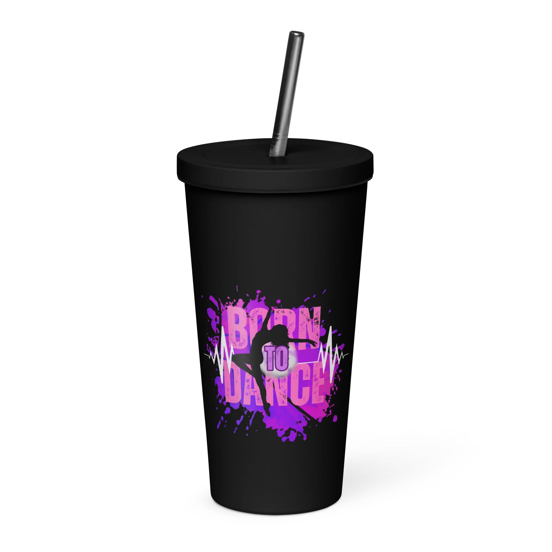 Born to Dance Vibrant Beats Her Silhouette Insulated Tumbler product image (7)
