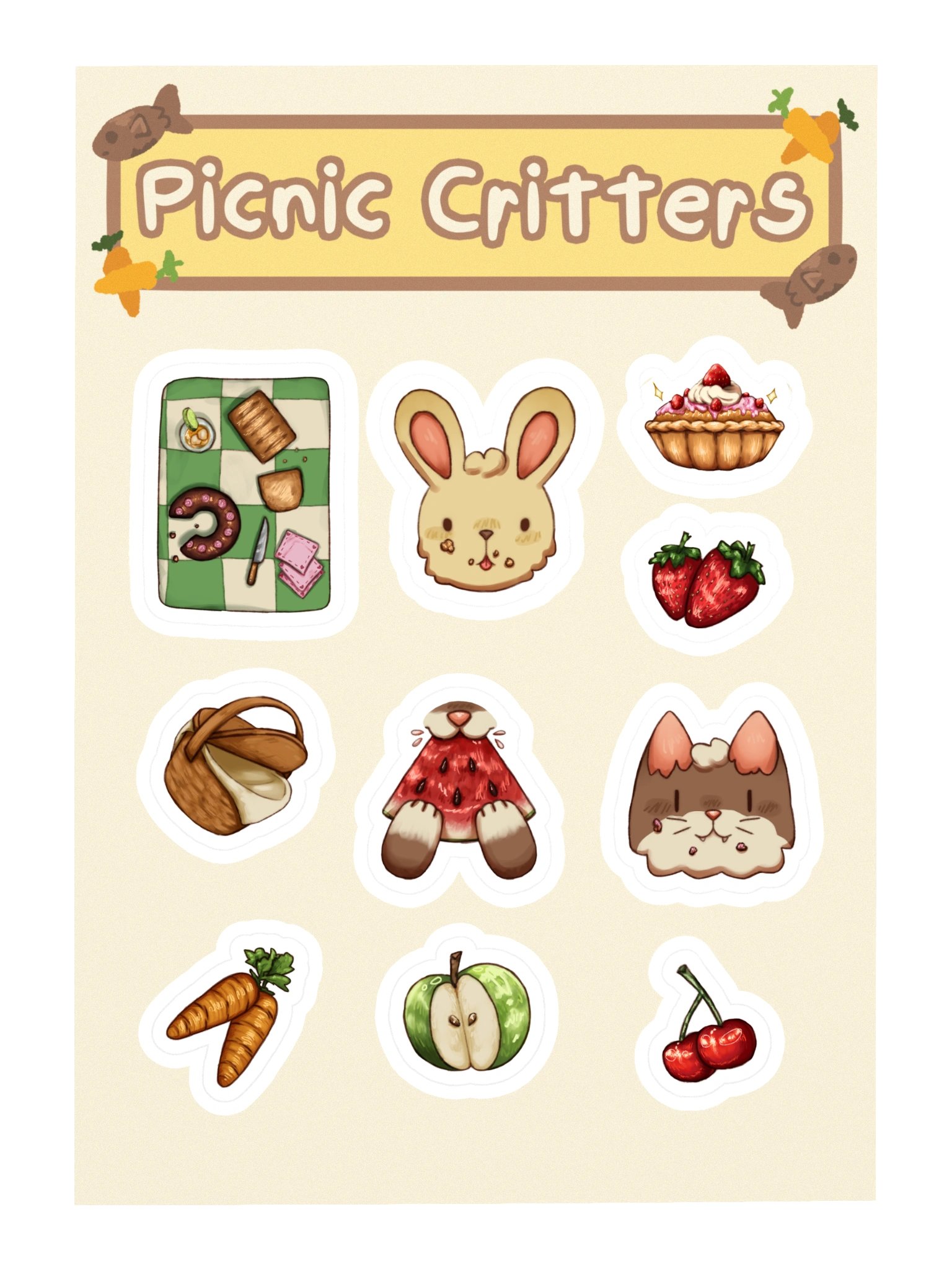 Picnic Critters Sticker Sheet product image (3)