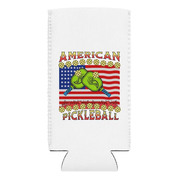 American Pickleball Patriotic Can Cooler product image (2)