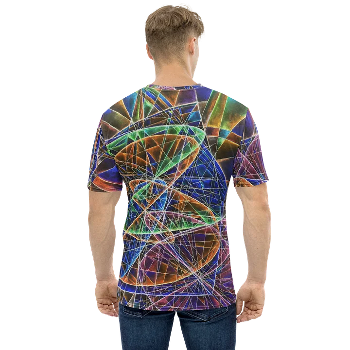 Lissajous Trilogy - Geometric Negative Art Men's Crew Neck T-Shirt product image (1)