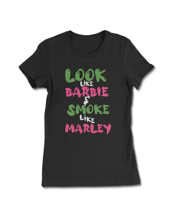 LIKE BARBIE, LIKE MARLEY TEE BLACK product image (1)