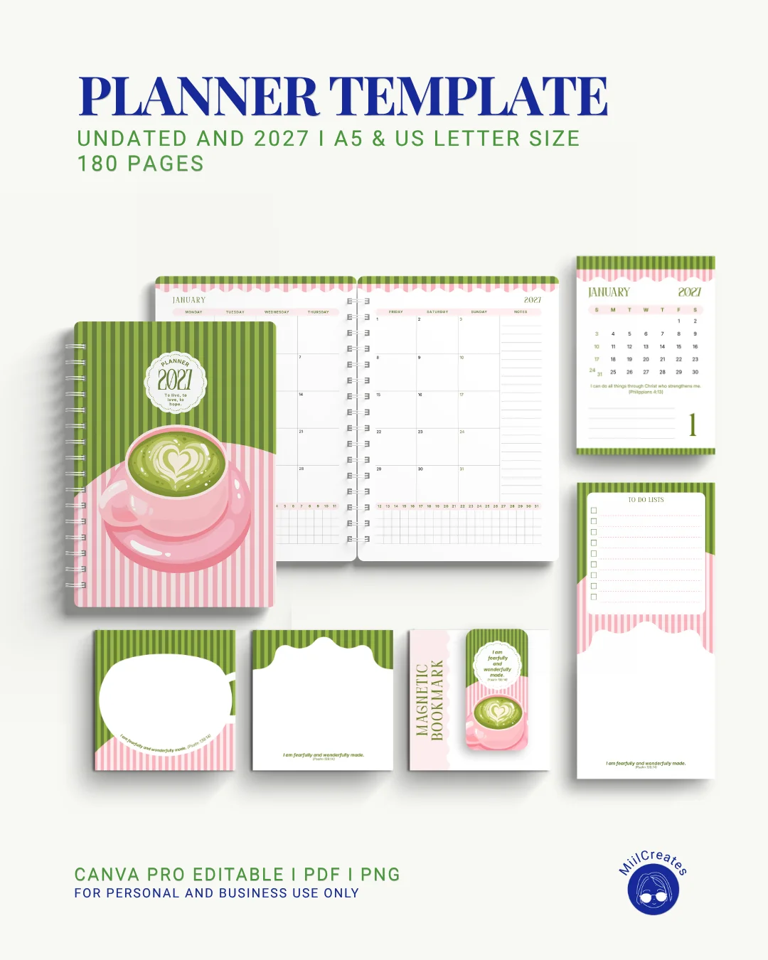 2027 & Undated Planner Template (Bundle) product image (7)